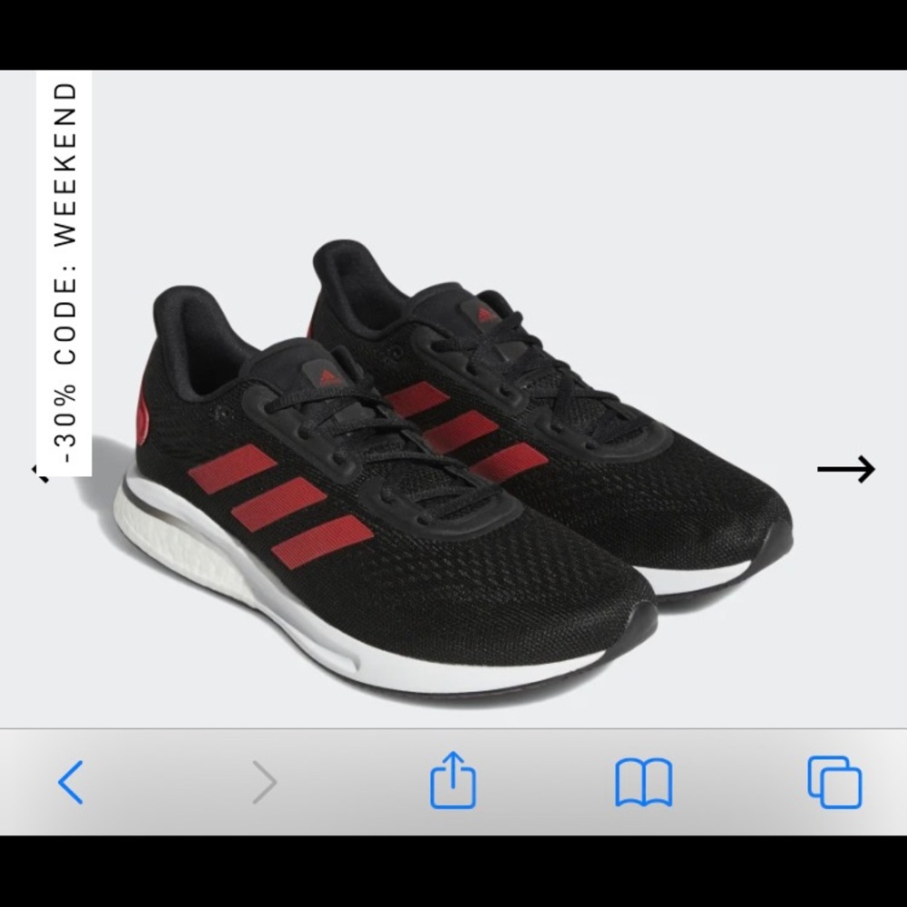 Adidas-  black men’s  shoes with cardinal logo-new